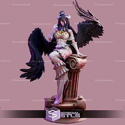 Albedo Sitting on Pillar 3D Print Files STL Model — view 1