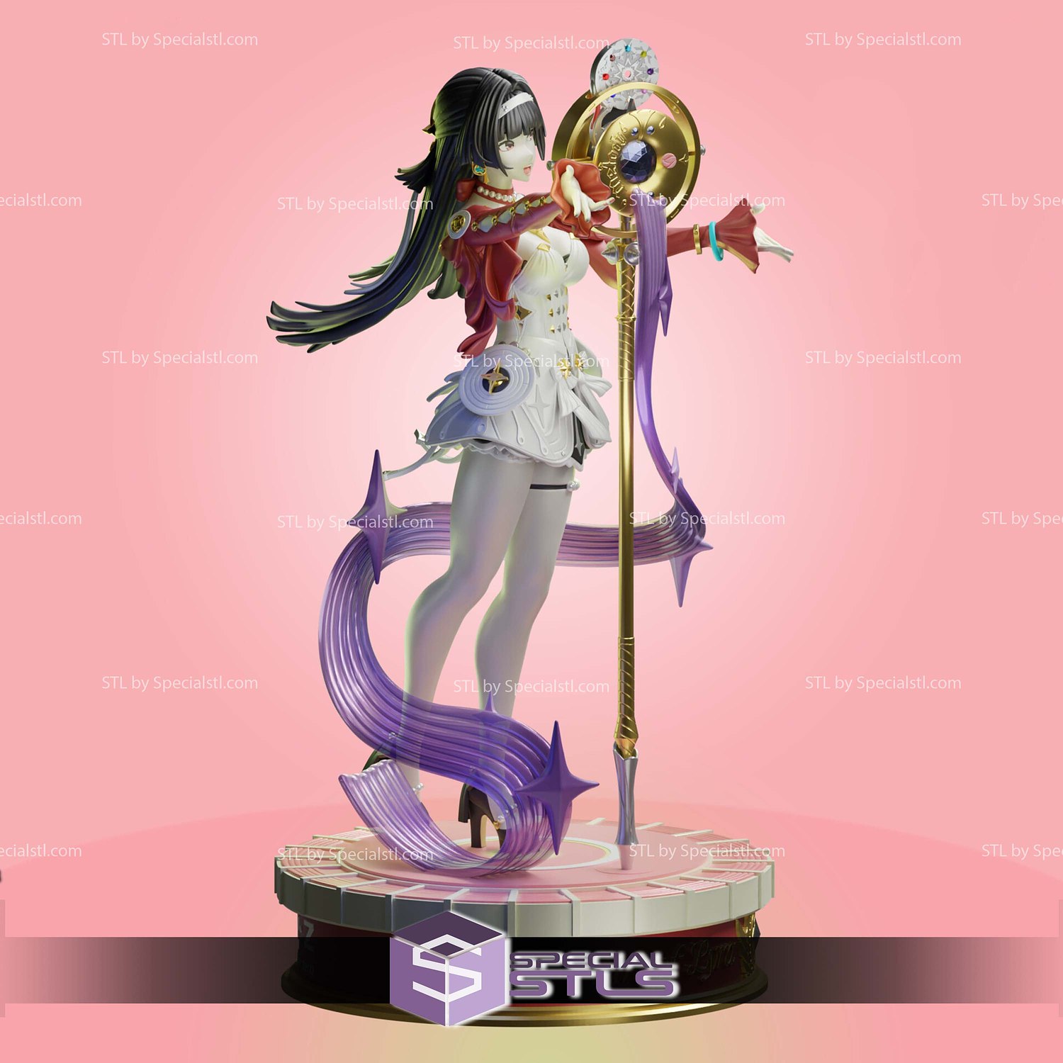 Astra Yao Zenless Zone Zero Sculptures 3D Printing STL Model — view 3