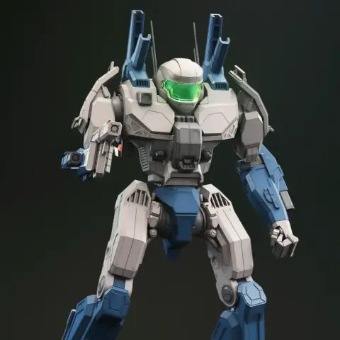 MWO Phoenix Hawk 3D Printer Files | Assembly + Action STL Model