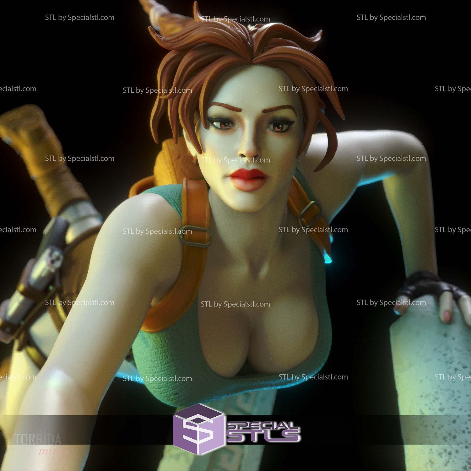 Lara Croft Seeker Treasure STL Files 3D Model — view 4
