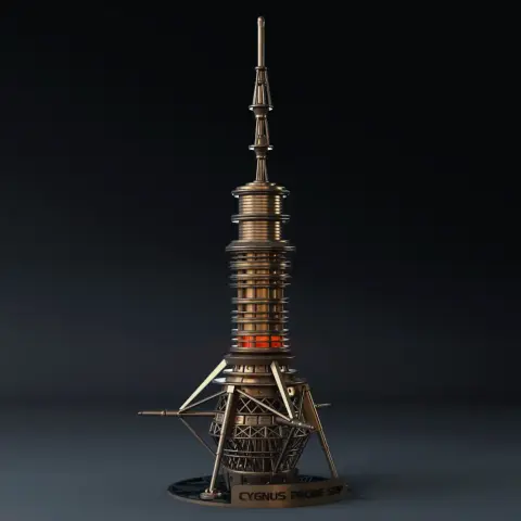 USS Cygnus Probe Ship 3D Printer Files | Assembly STL Model