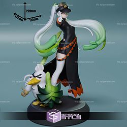 Hatsune Miku and Sirfetchd STL Files 3D Model