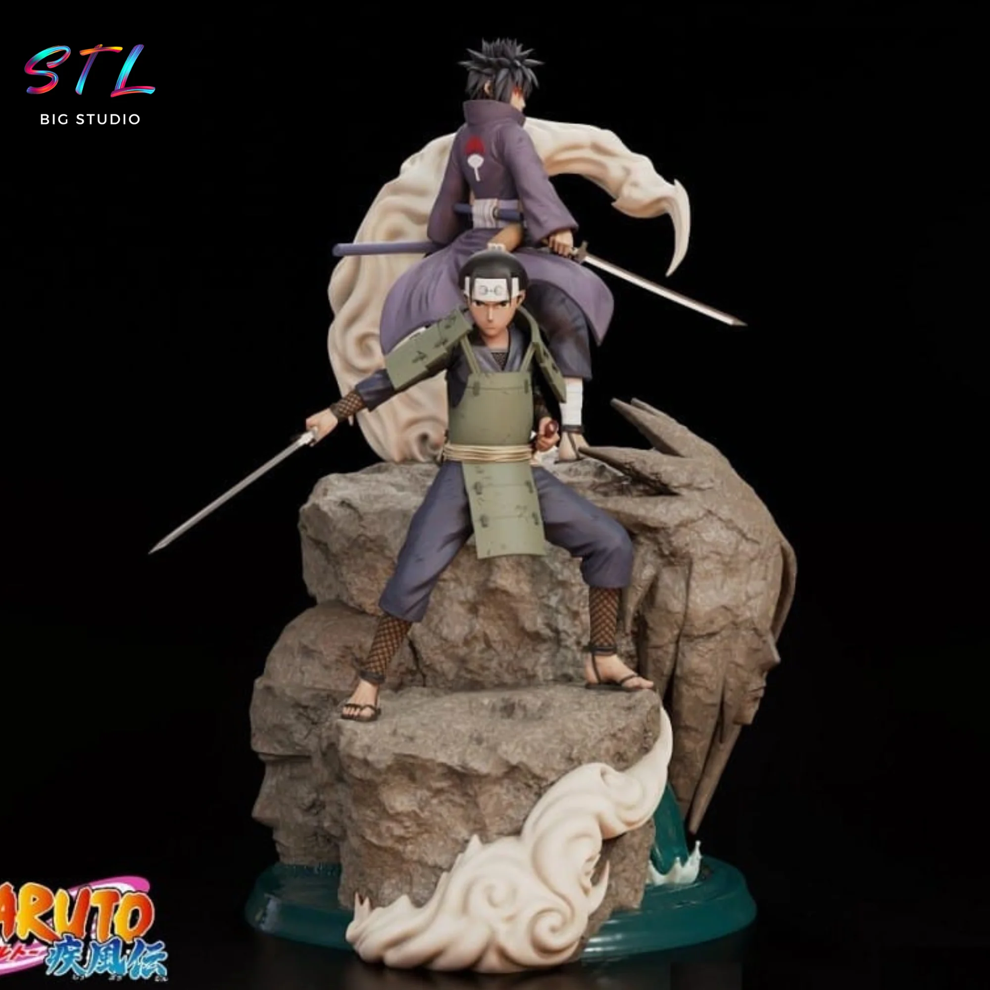 Hashirama and Madara Young STL | Naruto Shippuden | 3D Diorama to Print Model