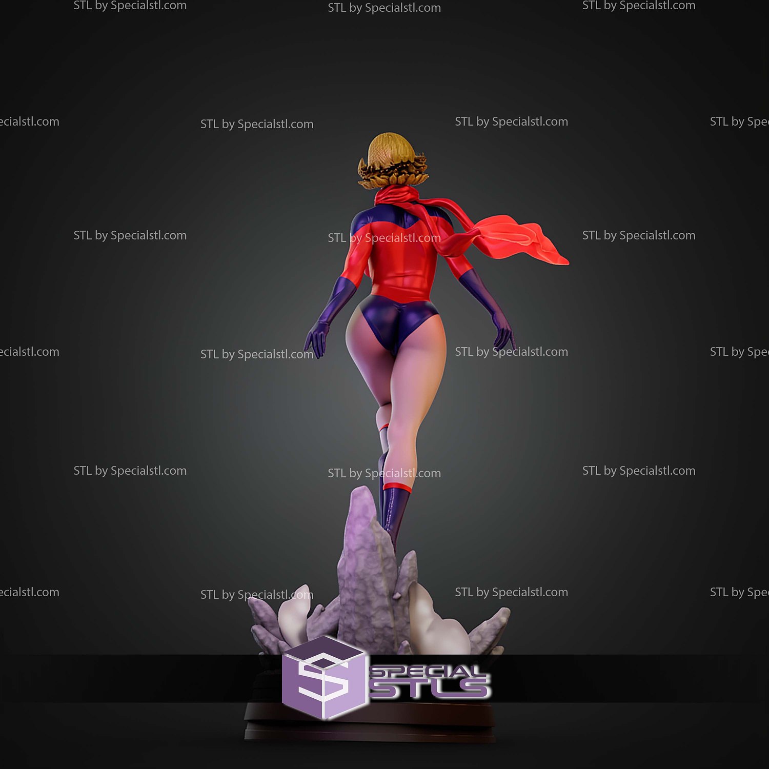Ms Marvel Classic 1977 STL Files 3D Model — view 4