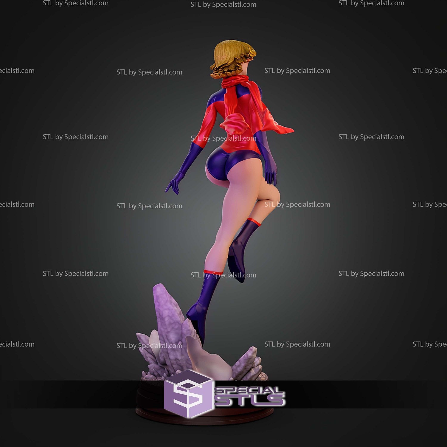 Ms Marvel Classic 1977 STL Files 3D Model — view 6