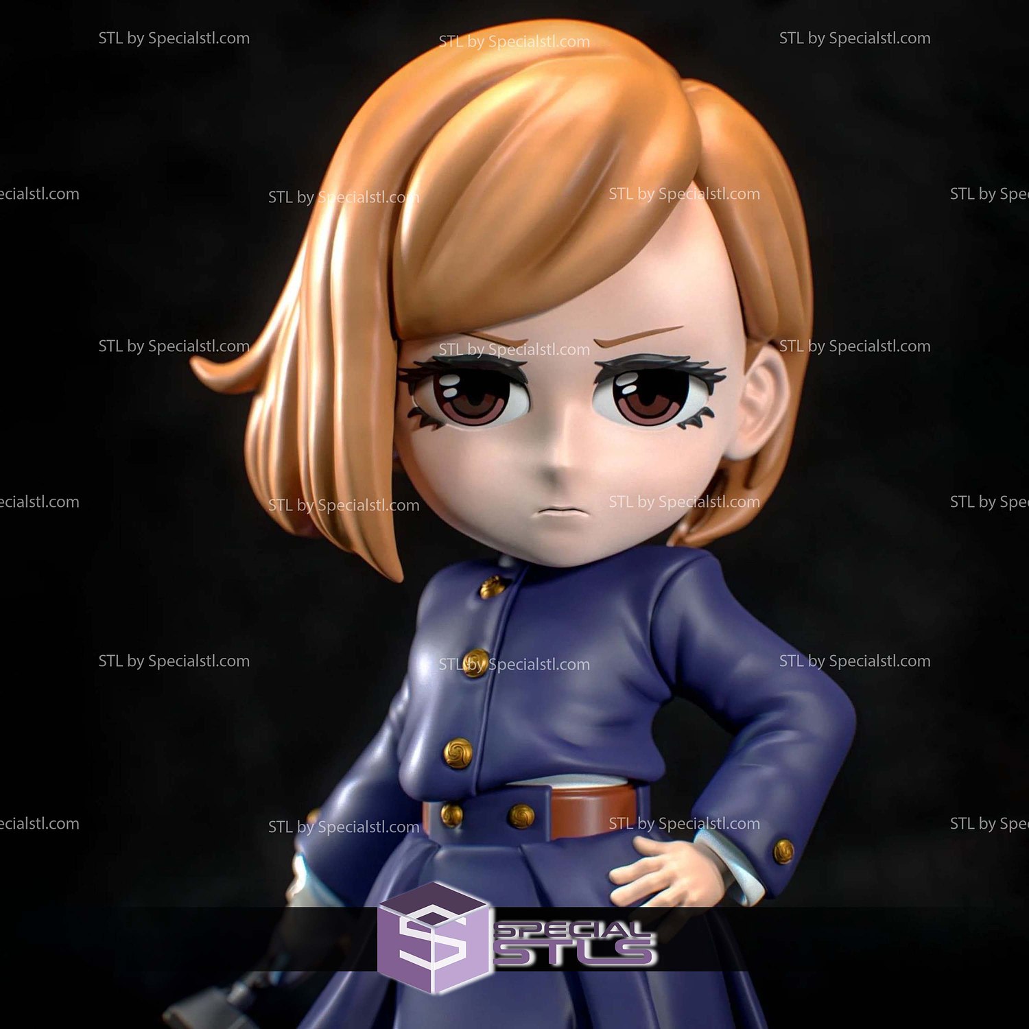 Nobara Kugisaki Chibi V2 3D Print Files STL Model — view 2