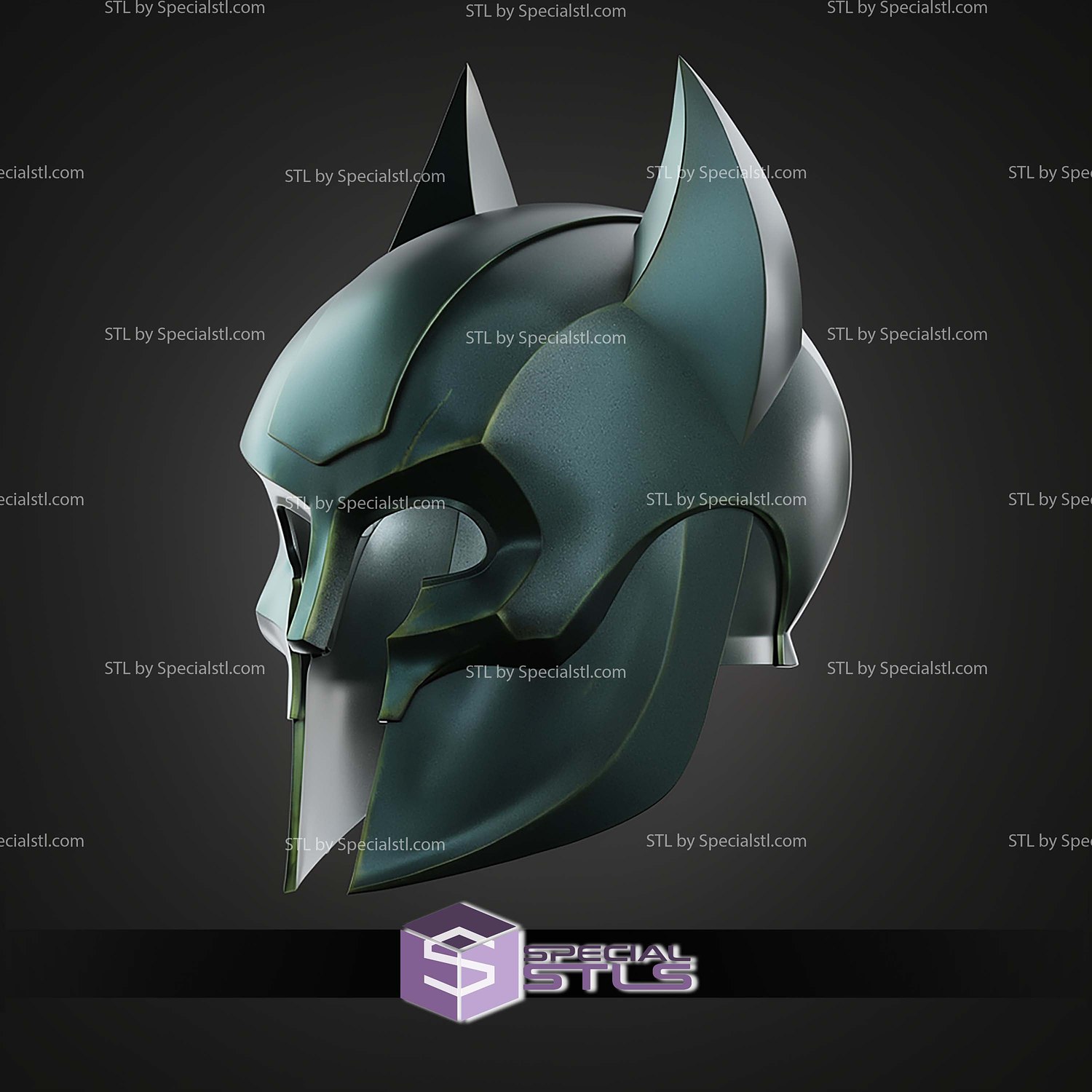 Cosplay STL Files Batman Odyssey Helmet 3D Model — view 2