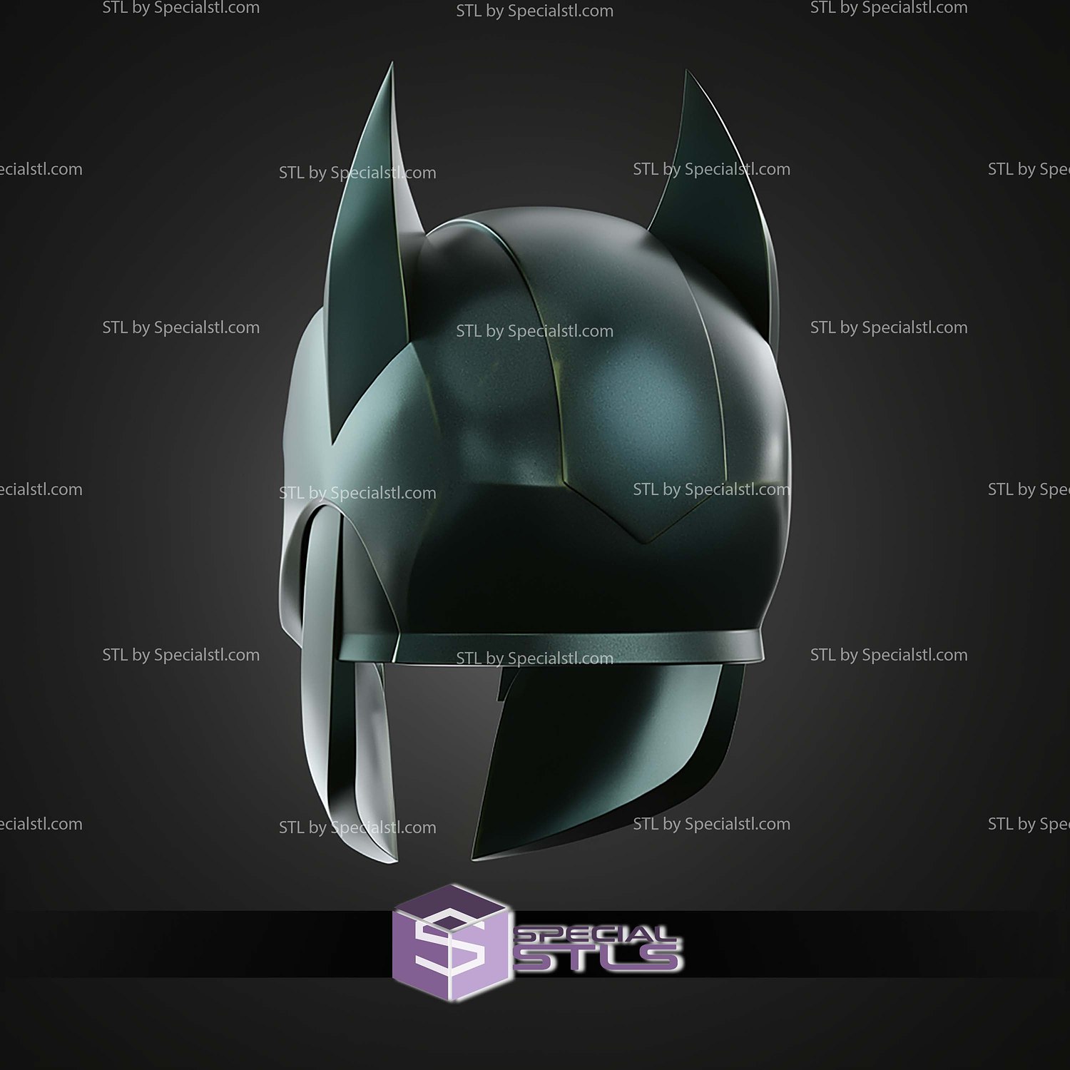 Cosplay STL Files Batman Odyssey Helmet 3D Model — view 3