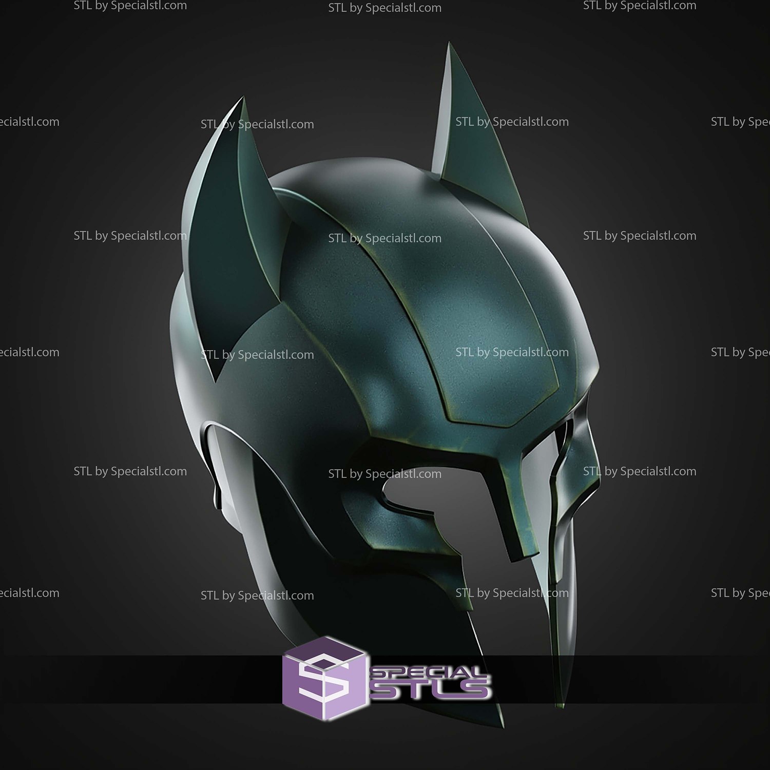 Cosplay STL Files Batman Odyssey Helmet 3D Model — view 5