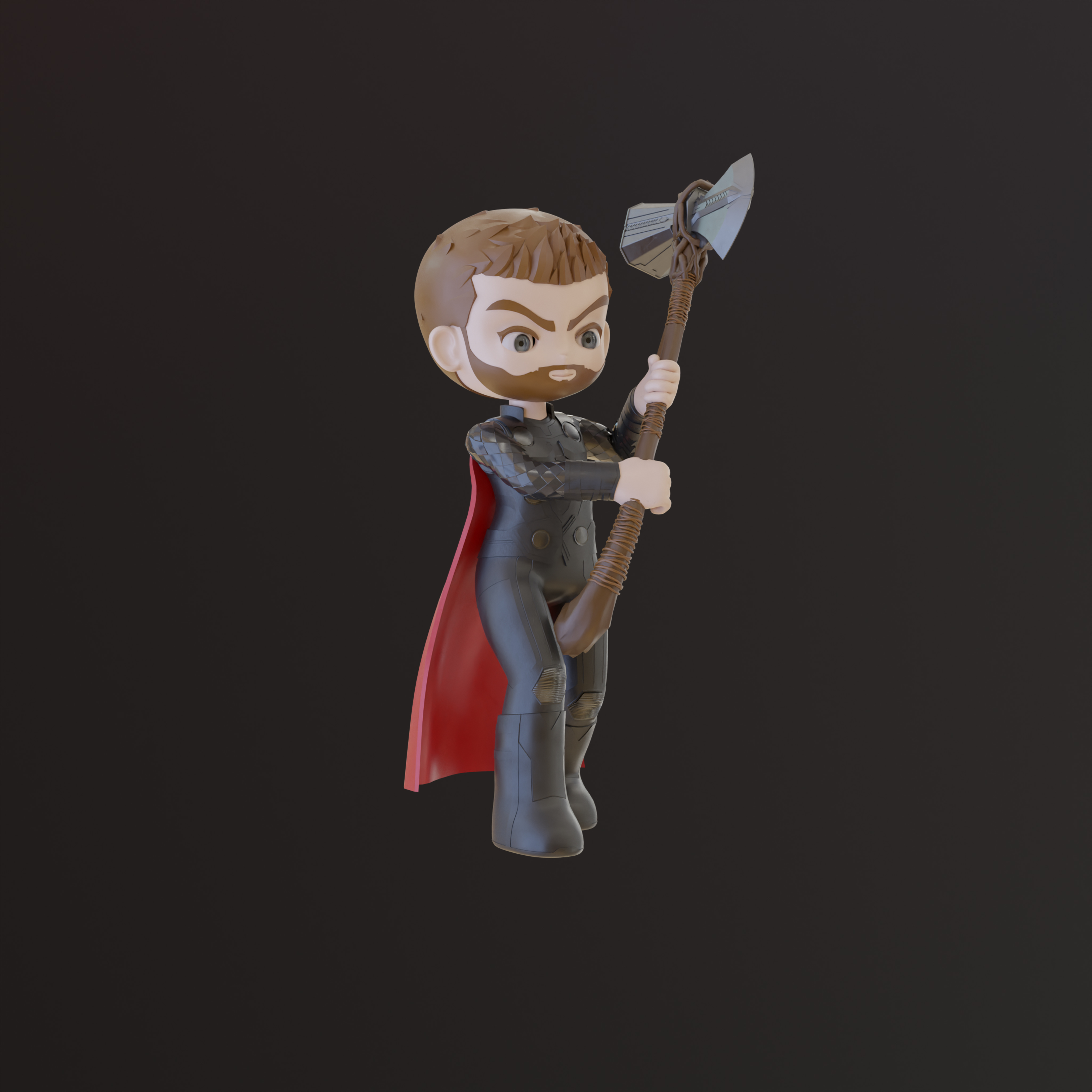 Exclusive Cute Avengers Thor Infinity Figure 3D STL Model