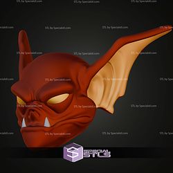 Cosplay STL Files Man Bat Head 3D Model