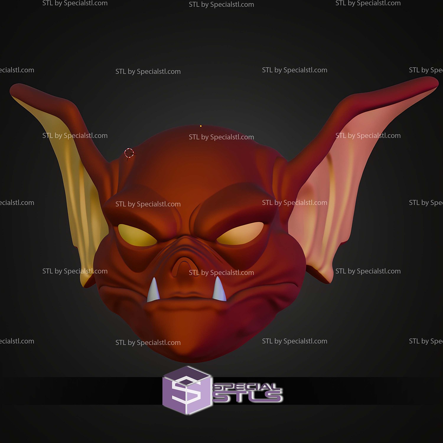 Cosplay STL Files Man Bat Head 3D Model — view 2