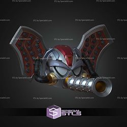 Cosplay STL Files Flame Mammoth Head 3D Model