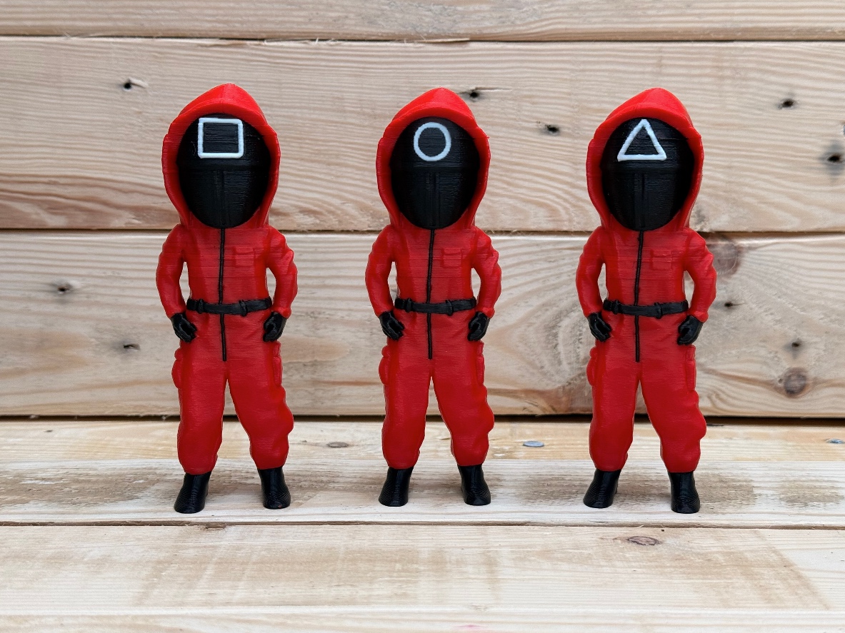 Squid Game Red Soldier Figures 3D STL Model — view 4
