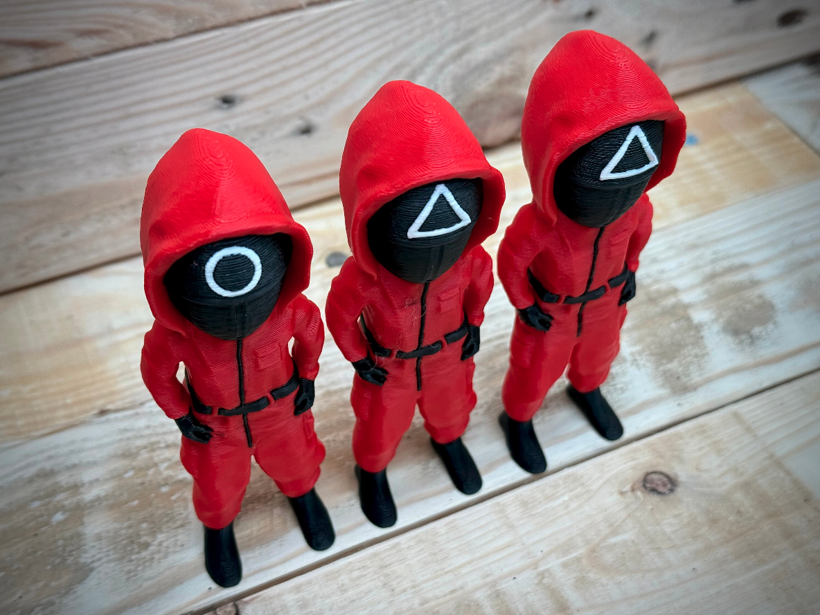 Squid Game Red Soldier Figures 3D STL Model — view 5