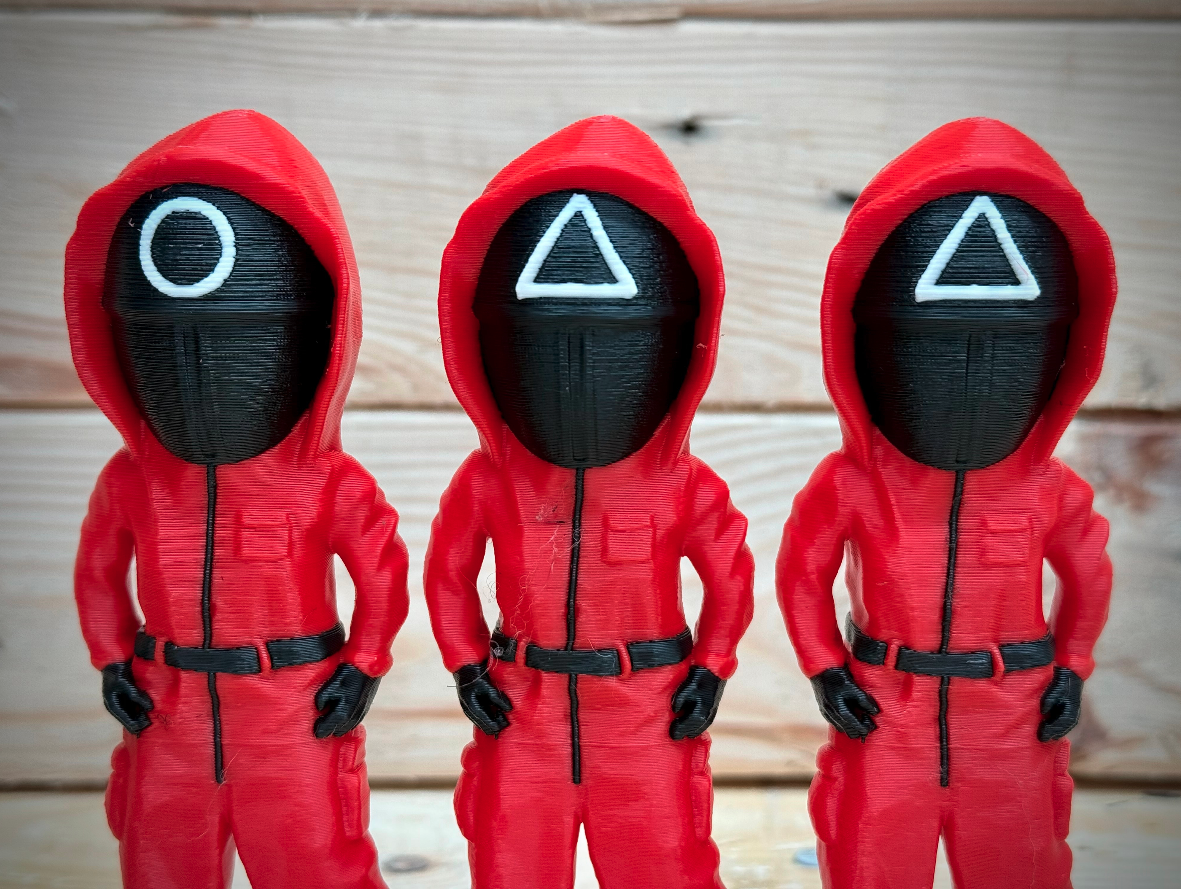 Squid Game Red Soldier Figures 3D STL Model — view 6