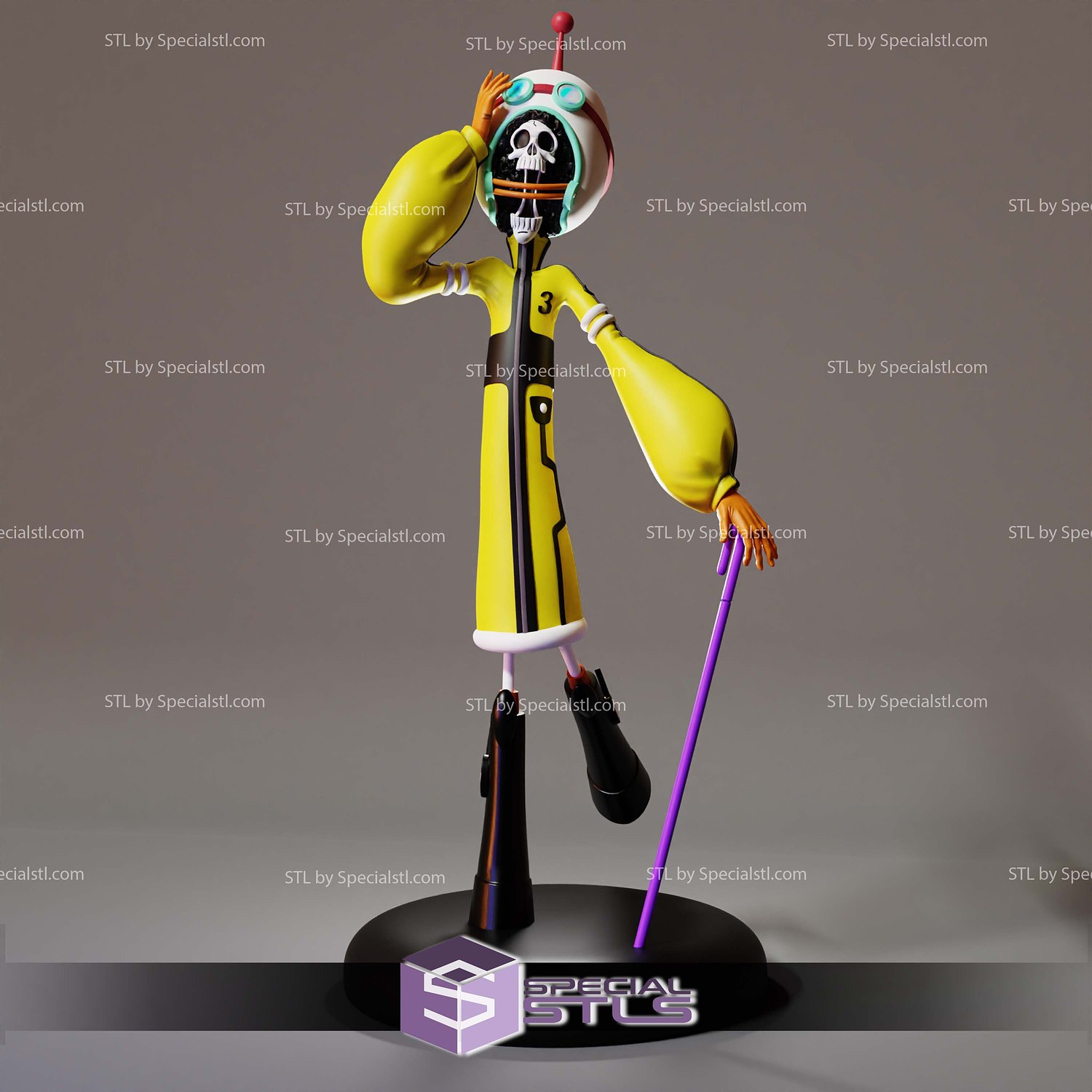 Brook One Piece 3D Printer Files STL Model — view 2