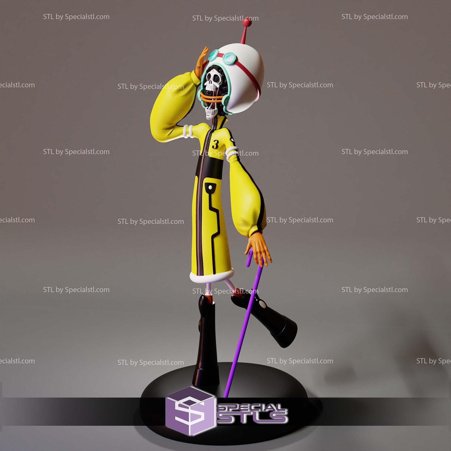 Brook One Piece 3D Printer Files STL Model — view 3