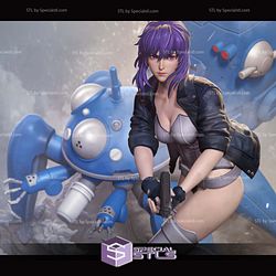 Motoko Kusanagi and Robot 3D Printer Files STL Model