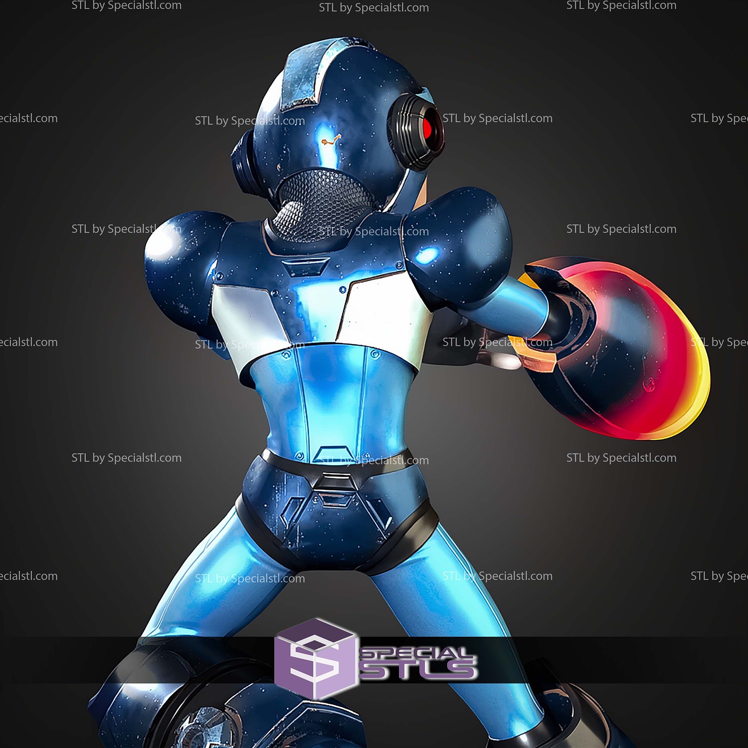 Mega Man X Standalone Version STL Files 3D Model — view 2