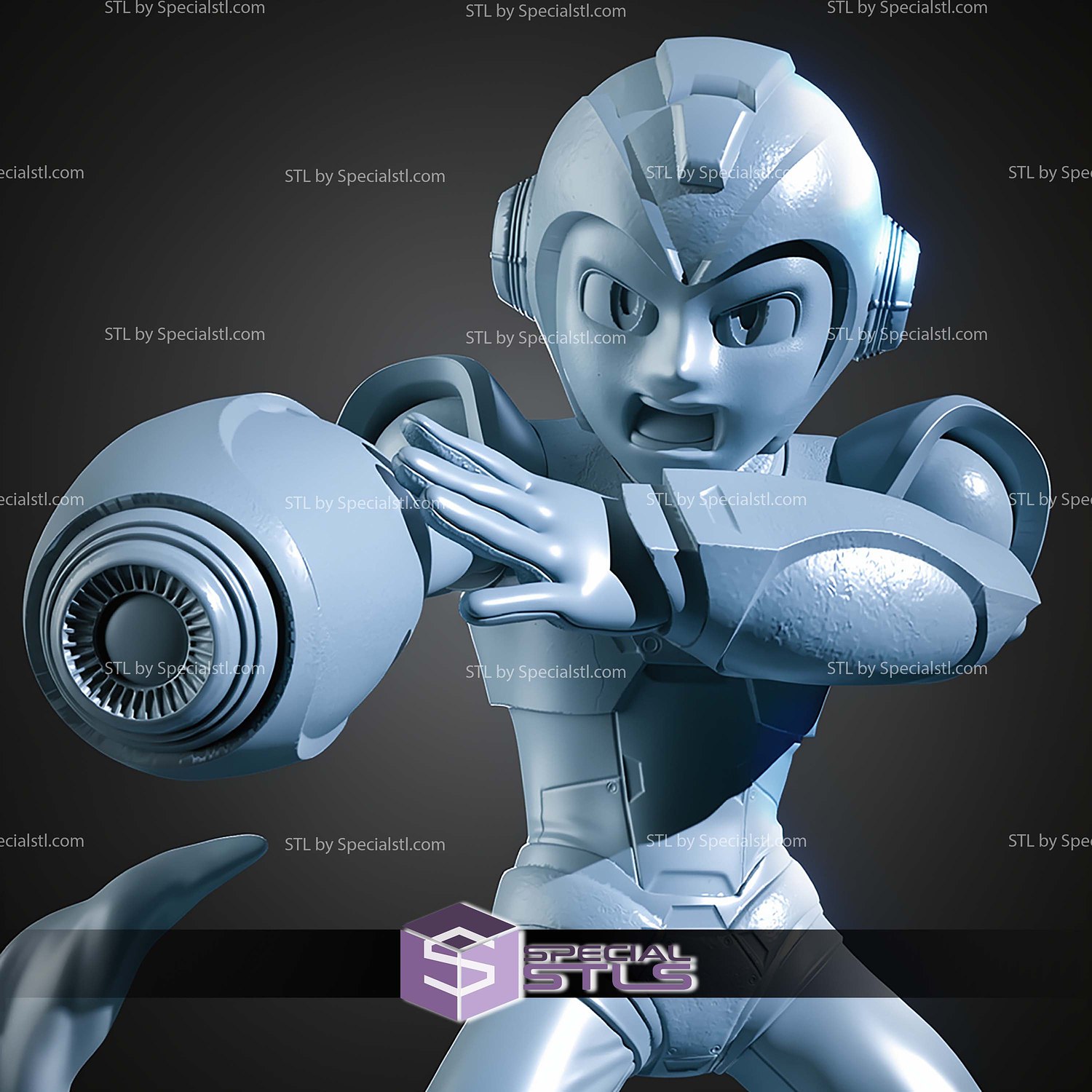 Mega Man X Standalone Version STL Files 3D Model — view 3