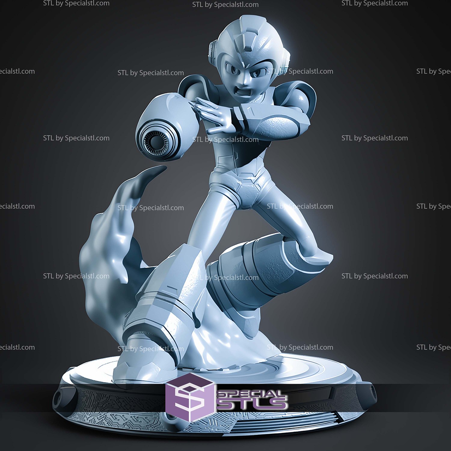 Mega Man X Standalone Version STL Files 3D Model — view 4