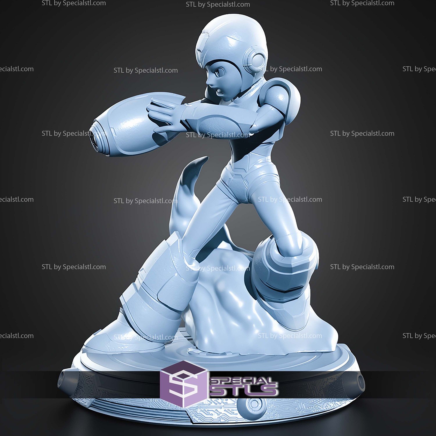 Mega Man X Standalone Version STL Files 3D Model — view 8