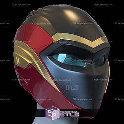 Cosplay STL Files IronHeart Helmet Black Panther 3D Model