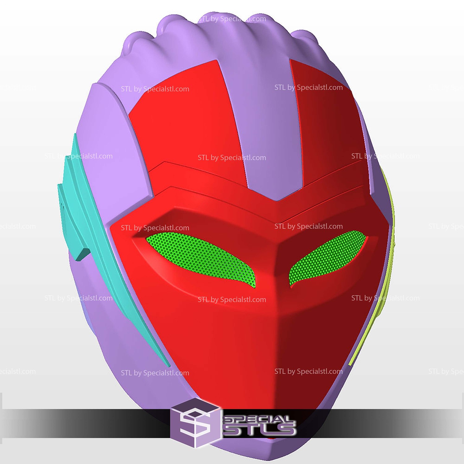 Cosplay STL Files IronHeart Helmet Black Panther 3D Model — view 7