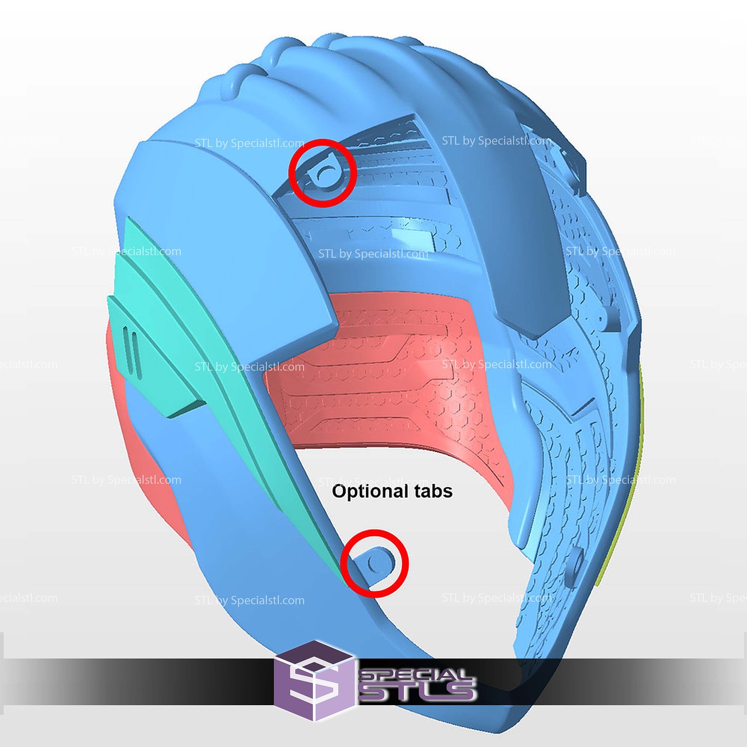 Cosplay STL Files IronHeart Helmet Black Panther 3D Model — view 8