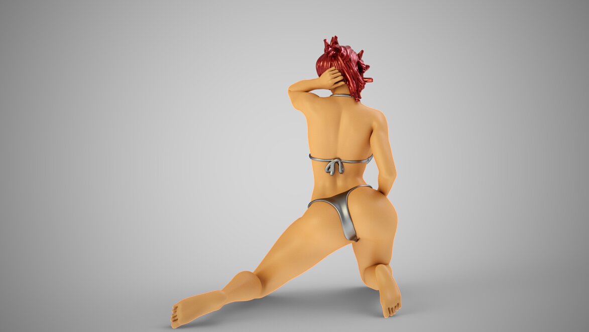Fashion Pose 6 3D OBJ Model — view 5