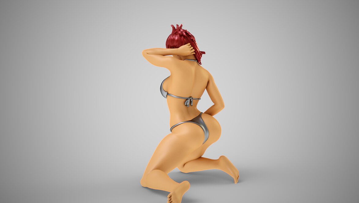 Fashion Pose 6 3D OBJ Model — view 6