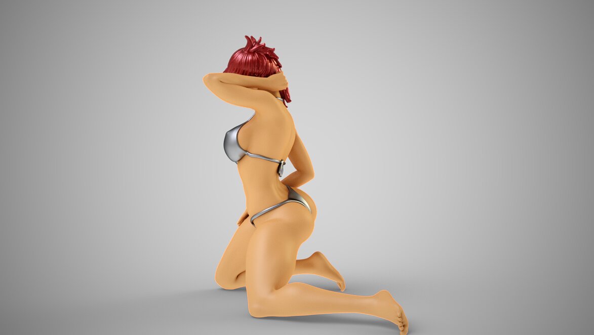 Fashion Pose 6 3D OBJ Model — view 7