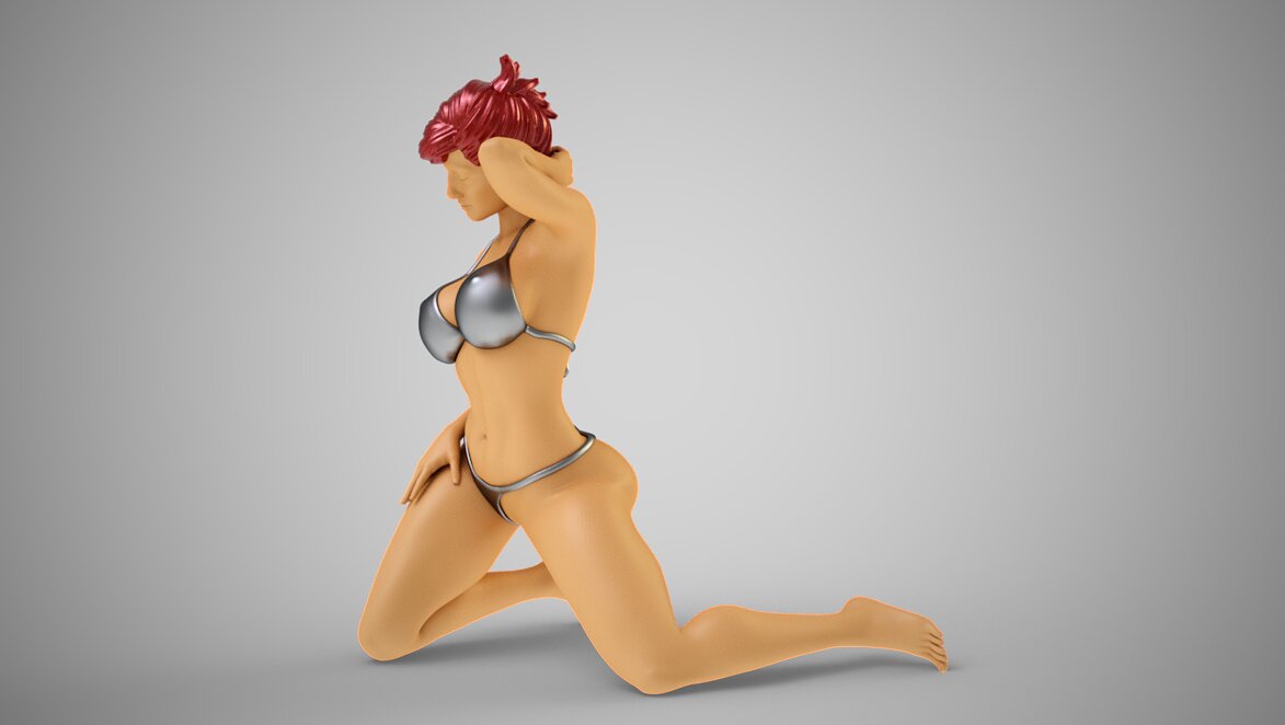 Fashion Pose 6 3D OBJ Model — view 8