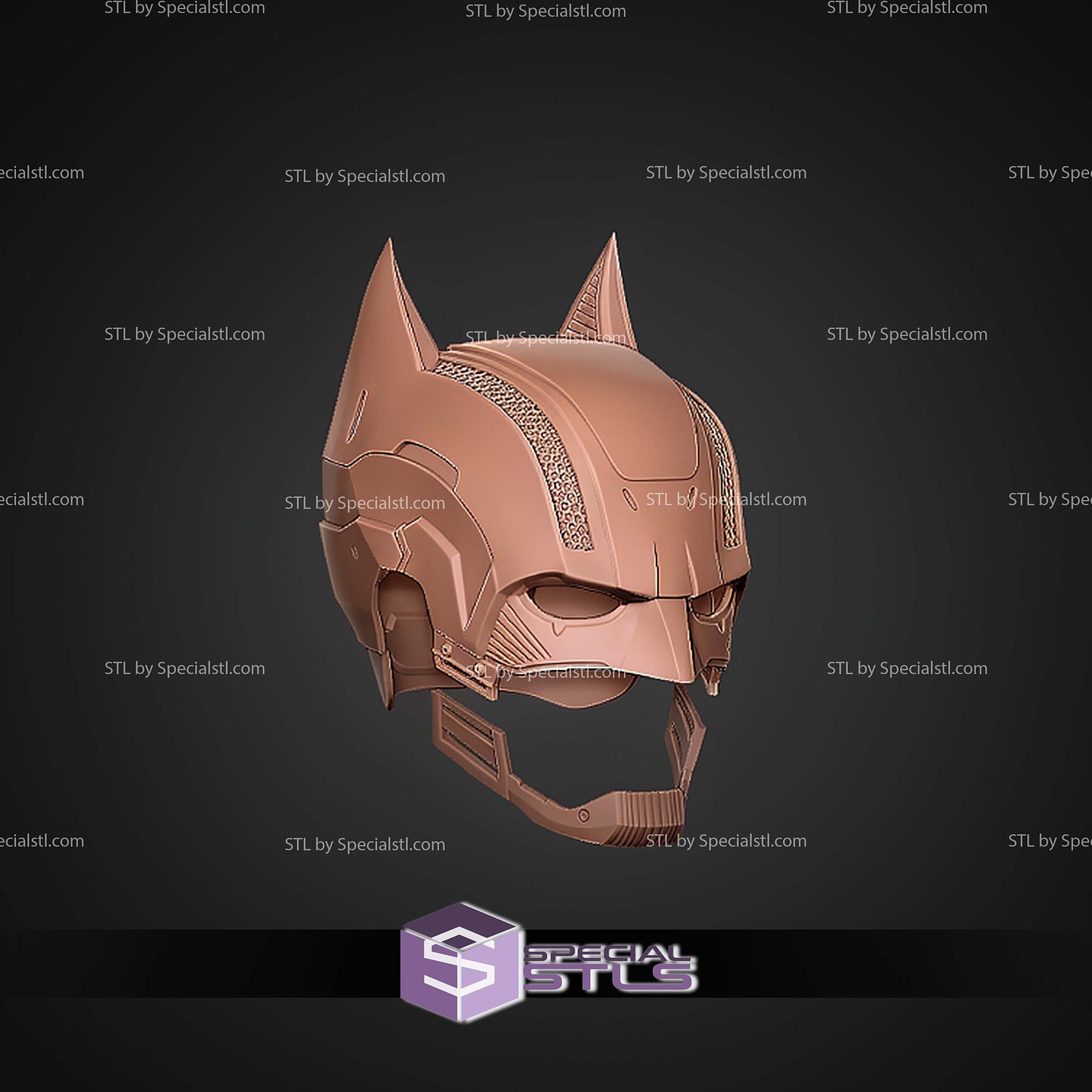 Cosplay STL Files Batman Dark Detective Helmet 3D Model — view 2