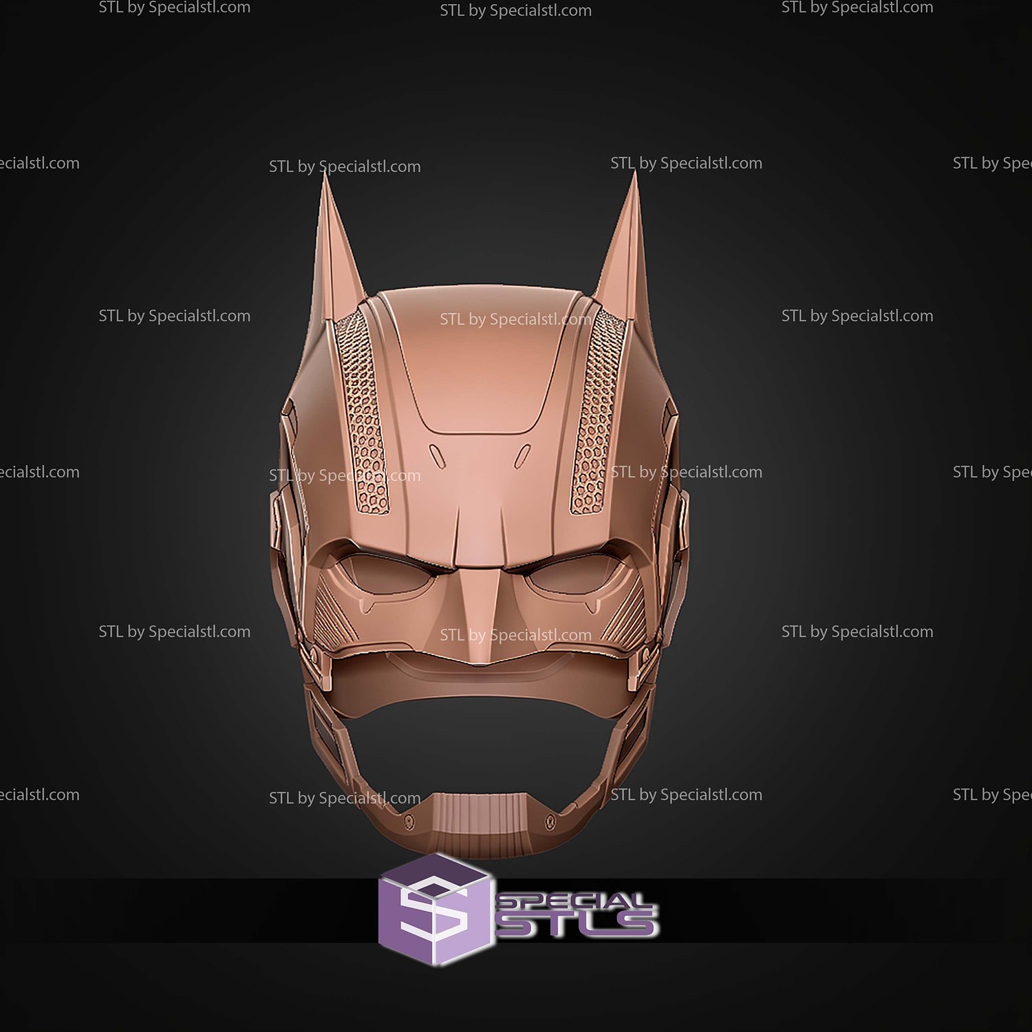 Cosplay STL Files Batman Dark Detective Helmet 3D Model — view 6
