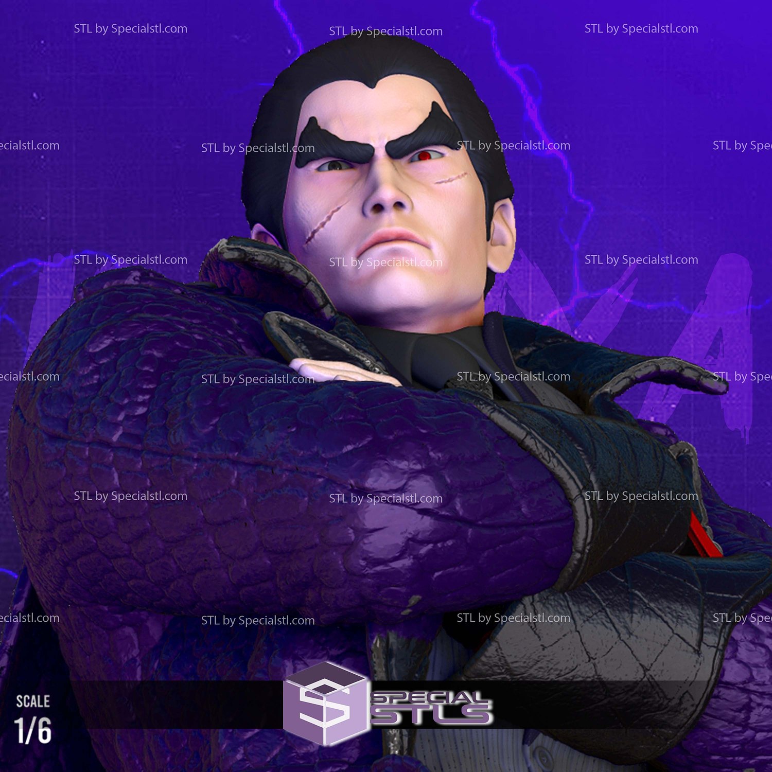 Kazuya Mishima Tekken in Suit 3D Printer Files STL Model — view 3