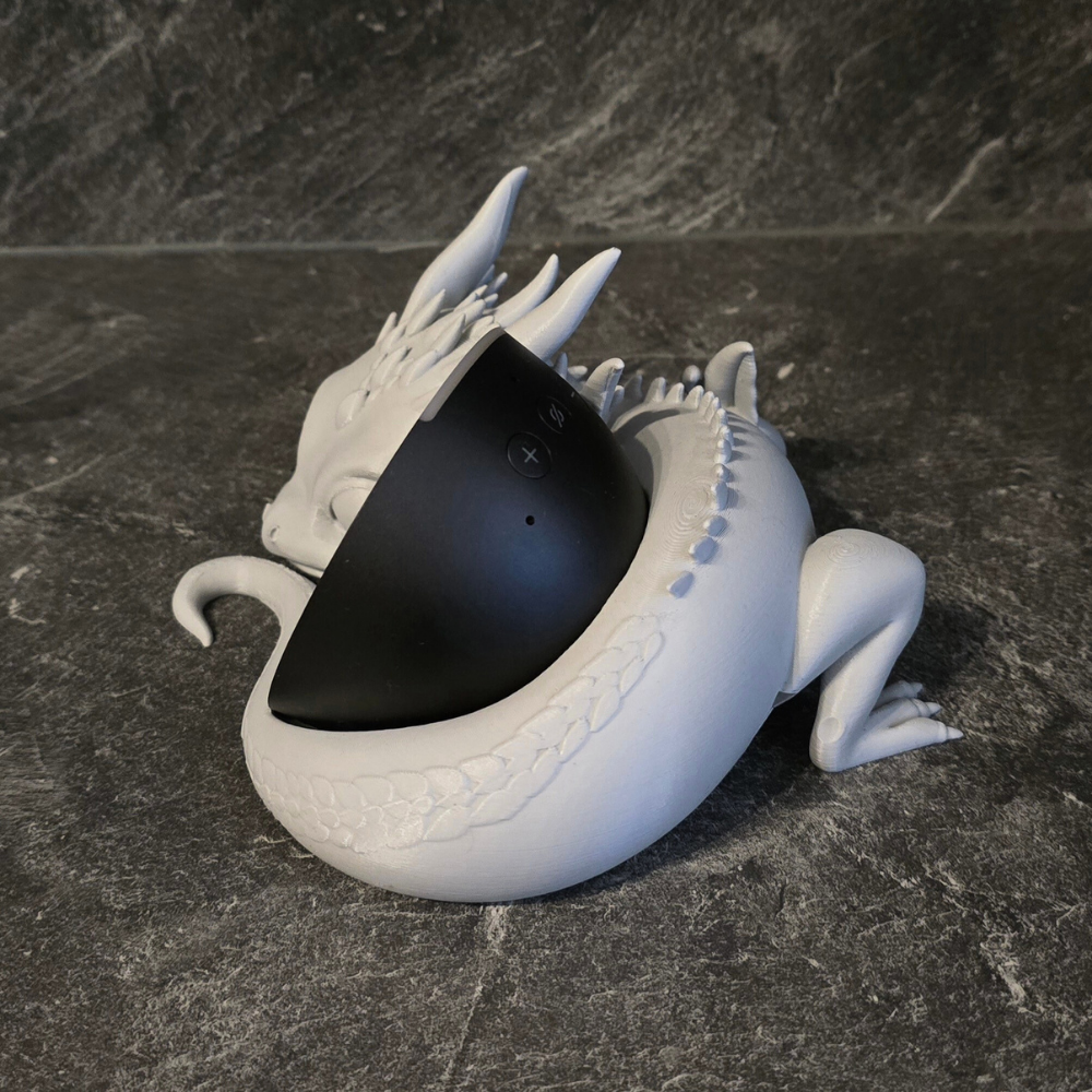 Lying Baby Dragon - suitable for Alexa Echo Pop 3D 3MF Model — view 3