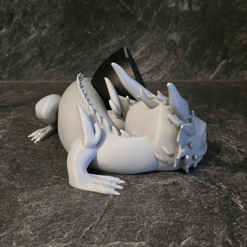 Lying Baby Dragon - suitable for Alexa Echo Pop 3D 3MF Model — view 4
