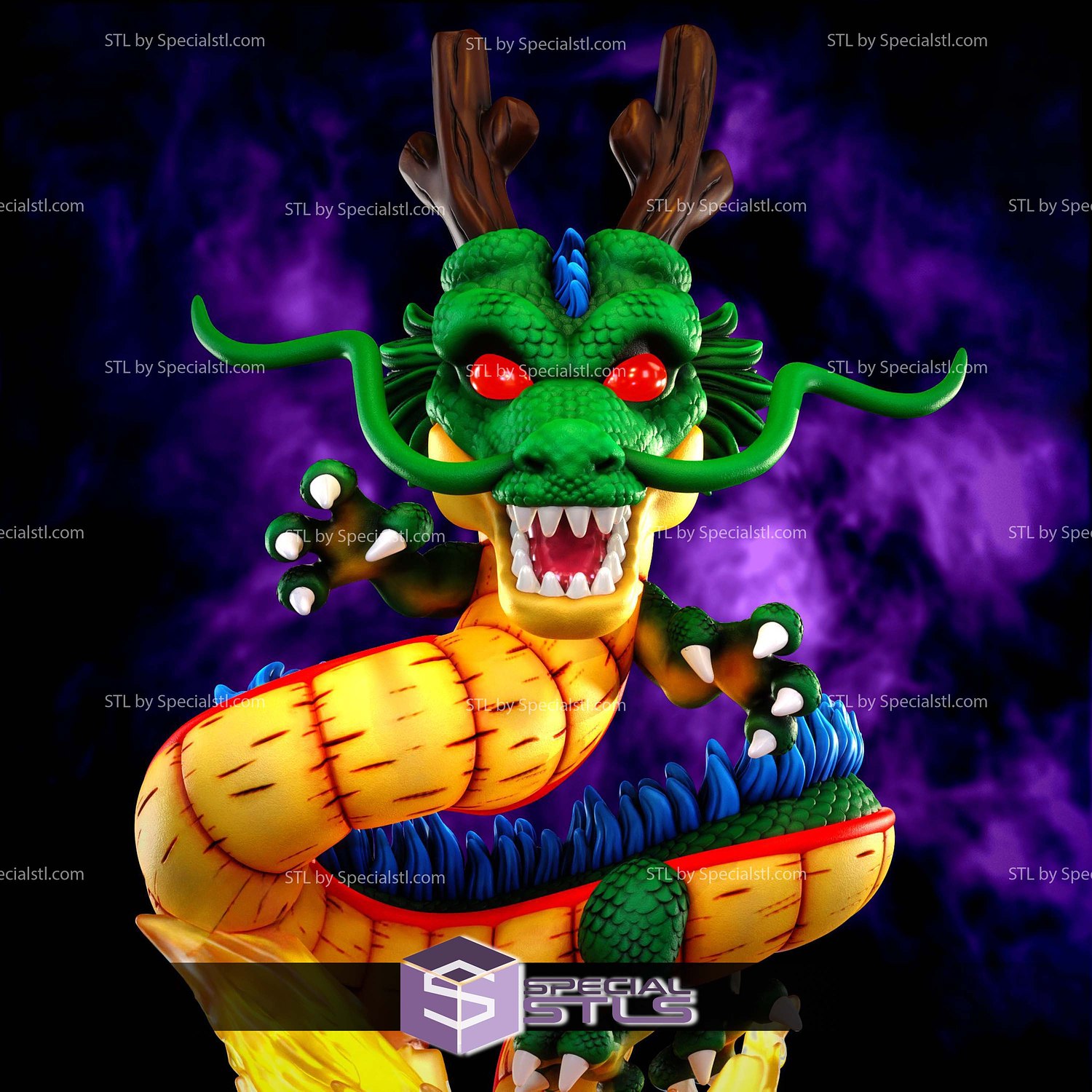 Shenron Chibi 3D Printer Files STL Model — view 2
