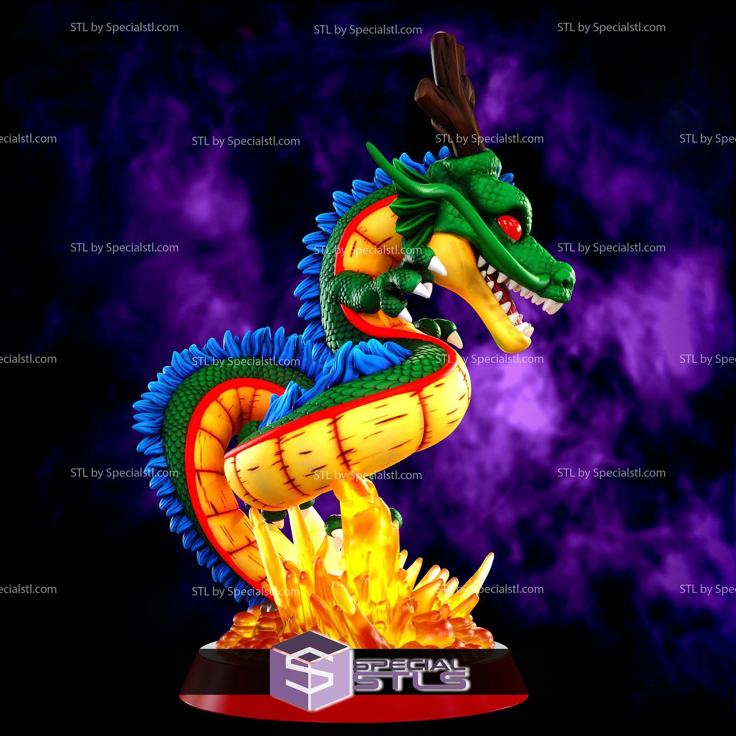 Shenron Chibi 3D Printer Files STL Model — view 3
