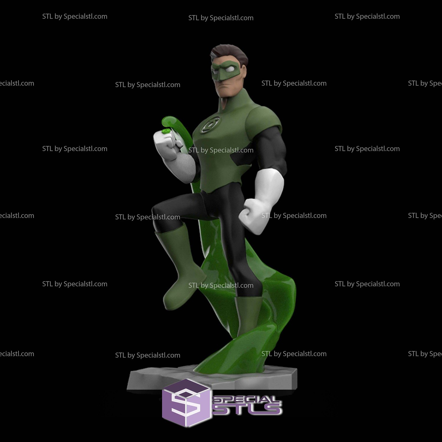 Disney Infinity Style STL Collection - Green Lantern 3D Model — view 2