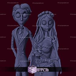 Corpse Bride Diorama Halloween 3D Print Files STL Model