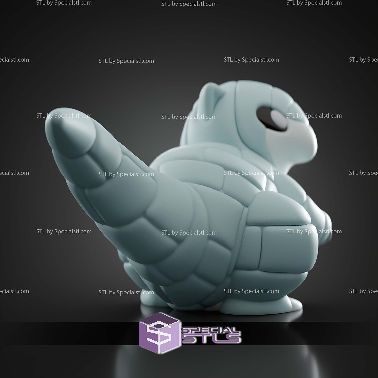 Basic Pokemon Collection Alolan Sandshrew 3D STL Model — view 4