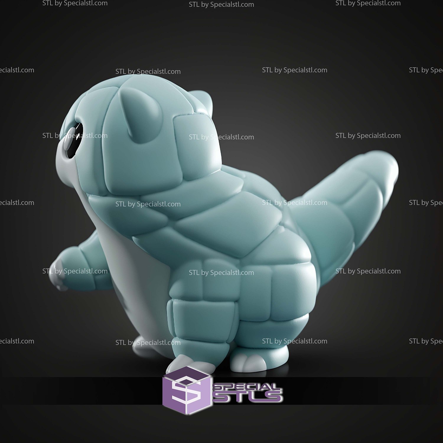 Basic Pokemon Collection Alolan Sandshrew 3D STL Model — view 6