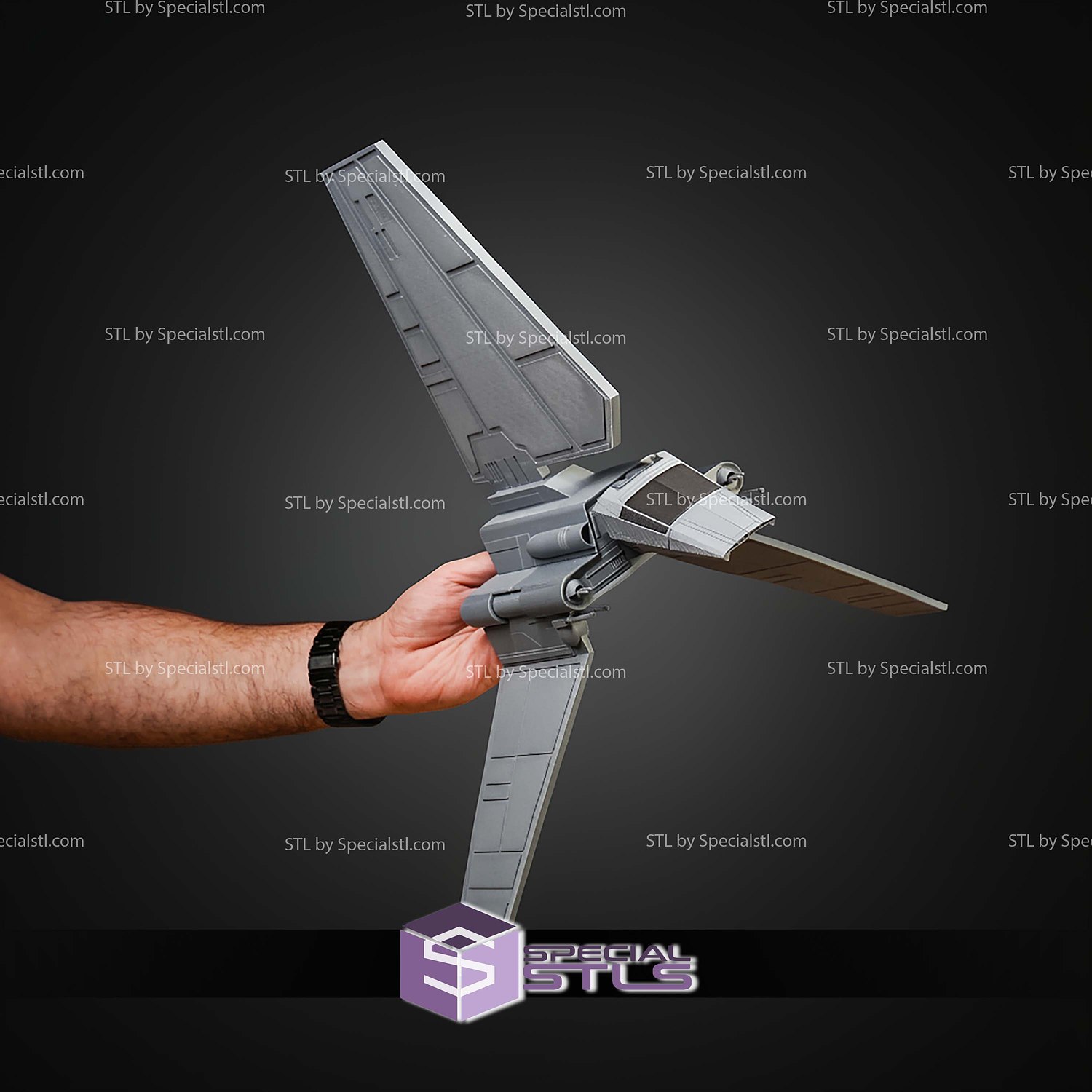 Lambda Shuttle Vehicle Kit Card STL Files 3D Model — view 2