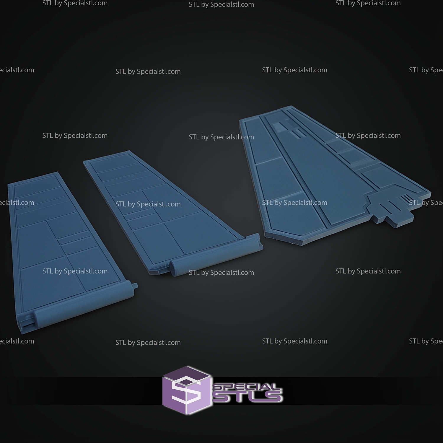 Lambda Shuttle Vehicle Kit Card STL Files 3D Model — view 5