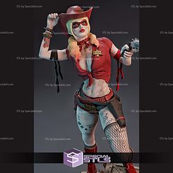Harley Quinn Cowgirl 3D Printer Files STL Model