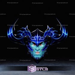 Cosplay STL Files Iron Shadow Video Game Helmet 3D Model