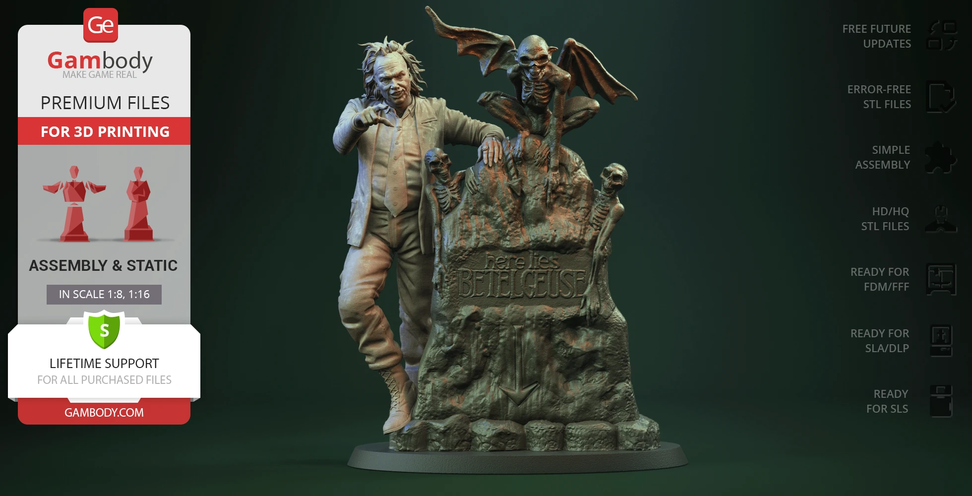 Beetlejuice 3D Printer Files | Assembly STL Model